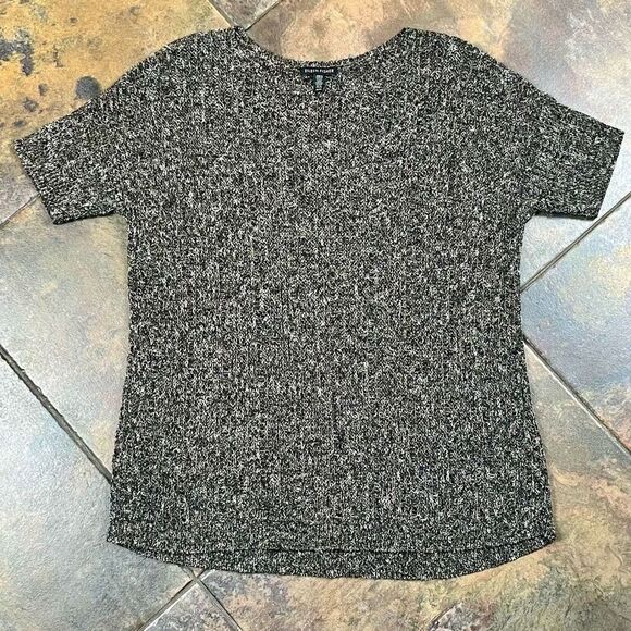 Eileen Fisher Open Knit Short Sleeve Tunic Medium - Picture 6 of 12